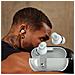 Custodia Protettiva In Tpu Compatibile Con Beats Solo Buds - Guscio Morbido Trasparente Con Pulsante Elettroplaccato Transparent White - Foto miniatura 3