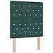 Testiera LED con luci a strisce a LED Verde scuro 80 cm Velluto - Foto miniatura 1