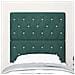 Testiera LED con luci a strisce a LED Verde scuro 80 cm Velluto - Foto miniatura 4
