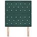 Testiera LED con luci a strisce a LED Verde scuro 80 cm Velluto - Foto miniatura 5