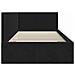 Cornice del letto ad angolo Nero 90 x 200 cm Velluto - Foto miniatura 6
