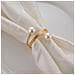 Anelli Per Tovaglioli Di Perle (oro Medio) - Set Da 10, Portatovaglioli In Metallo Per Decorazioni Da Tavola Di San Valentino, Decorazioni Per Feste - Foto miniatura 2