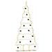Albero di Natale in metallo con supporto Oro 180 cm - Foto miniatura 3