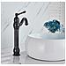 Rubinetto per lavabo da bagno, Blackswan, tipo M153, modello lungo nero anticato, misura 32,5 cm - Foto miniatura 4