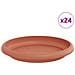 Vassoio Rotondo per Fiori 24 pcs Rosso Mattone Ø 14 x 2 cm - Foto miniatura 1
