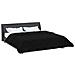 Duvet Invernale Nero 200 x 240 cm Microfibra e Fleece Teddy - Foto miniatura 3