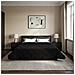 Duvet Invernale Nero 200 x 240 cm Microfibra e Fleece Teddy - Foto miniatura 4