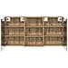 Set di Armadi da Bagno con lo scaffale 3 pcs 126 x 16 x 62.5 cm - Foto miniatura 7
