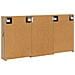Set di Armadi da Bagno con lo scaffale 3 pcs 126 x 16 x 62.5 cm - Foto miniatura 9