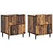 Armadio da Notte 2 pcs Legno antico 43 x 34,5 x 49,5 cm - Foto miniatura 1