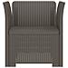 Poltrona a 1 Posto Aspetto Rattan PP Grigio Chiaro - Foto miniatura 2