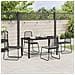 Set da Pranzo per Giardino 5 pcs Nero - Foto miniatura 4