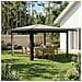 Gazebo senza Parete Laterale 4 x 4 m Crema e Antracite - Foto miniatura 2