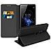 Custodia Sony Xperia Xz2 Portafoglio Classic Edition Cover Silicone Nero - Foto miniatura 1