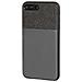 Duo Pocket, Cover Bicolore Con Inserti Metallici - Apple Iphone 7 Plus / 8 Plus - Nero / grigio - Foto miniatura 1
