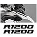 2pz Adesivi Compatibili Con Becco Anteriore Moto R 1200 Gs Lc Motorrad (nero)  - Foto miniatura 1