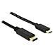 2m, USB2.0-C / USB2.0 Micro-B 2m Micro-USB B USB C Nero cavo USB - Foto miniatura 1