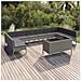 Set Divani Da Giardino 12 Pz Con Cuscini In Polyrattan Grigio - Foto miniatura 1