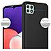 Custodia Compatibile Con Samsung Galaxy A22 5g In Nero Metallico - Coperchio Protettivo In Silicone Tpu Flessibile - Foto miniatura 5