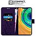 Custodia Compatibile Con Huawei Mate 30 Pro In Lilla Scuro Fiore - Coperchio Protettivo In Design Floreale Con Chiusura Magnetica, Funzione Stand E Slot Per Carte - Foto miniatura 3