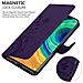 Custodia Compatibile Con Huawei Mate 30 Pro In Lilla Scuro Fiore - Coperchio Protettivo In Design Floreale Con Chiusura Magnetica, Funzione Stand E Slot Per Carte - Foto miniatura 5