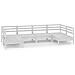 Set Divani Da Giardino 6 Pz Bianco In Legno Massello Di Pino - Foto miniatura 1