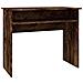 Scrivania Rovere Fumo 90x50x74 Cm In Legno Multistrato - Foto miniatura 2