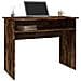 Scrivania Rovere Fumo 90x50x74 Cm In Legno Multistrato - Foto miniatura 3