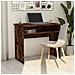 Scrivania Rovere Fumo 90x50x74 Cm In Legno Multistrato - Foto miniatura 1