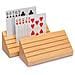 Porta Carte Da Gioco In Legno Massello Di Faggio Di Dimensioni Standard Di rts - Set Di 2 Organizzatori Di Carte - Foto miniatura 1