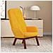 Poltrona Relax Giallo Senape In Velluto - Foto miniatura 1