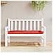Cuscino Per Panca Rosso 120x50x7 Cm In Tessuto Oxford - Foto miniatura 3