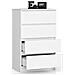 Cassettiera K60, 4 cassetti, 60x40x99 cm, Colore Bianco - Foto miniatura 2