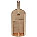 Doccia Esterno Beige 100x100x241,5 Cm Polyrattan E Legno Acacia - Foto miniatura 4