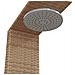 Doccia Esterno Beige 100x100x241,5 Cm Polyrattan E Legno Acacia - Foto miniatura 8