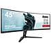 Monitor 44" IPS VA Curvo Gaming GCB4580DQSN-B1FHD 5120 x 1440 Tempo di risposta 0.8 ms Frequenza di Aggiornamento 165Hz - Foto miniatura 3