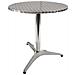 Tavolo Tondo Ø60 Cm In Alluminio Da Esterno Bar E Pub Con Piano Reclinabile Salvaspazio - Foto miniatura 1