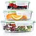 Set 6 Contenitori Salvafreschezza con 3 Coperchi 3 Vaschette 370 - 640 - 1050 ml - Foto miniatura 1