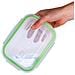Set 6 Contenitori Salvafreschezza con 3 Coperchi 3 Vaschette 370 - 640 - 1050 ml - Foto miniatura 4