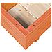 Fioriera Giardino Marrone Cera 70x40x26,5cm Legno Massello Pino - Foto miniatura 2