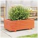 Fioriera Giardino Marrone Cera 70x40x26,5cm Legno Massello Pino - Foto miniatura 3