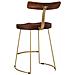 Sgabelli da Bar 2 pz 49x43x79 cm in Legno Massello di Mango - Foto miniatura 4