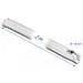 Manicotto intrecciato con cerniera lampo resistente al calore 2 m x 20 mm bianco - Foto miniatura 3