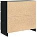 Credenza Rovere Nero 80x35x76 cm in Legno Multistrato - Foto miniatura 2