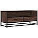 Mobile Tv Rovere Marrone 100x34,5x40 Cm Multistrato E Metallo - Foto miniatura 2