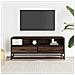 Mobile Tv Rovere Marrone 100x34,5x40 Cm Multistrato E Metallo - Foto miniatura 3