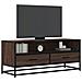 Mobile Tv Rovere Marrone 100x34,5x40 Cm Multistrato E Metallo - Foto miniatura 1