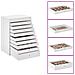 Portagioie 10 Strati con Portaorologi Bianco 29x20,5x40,5 cm - Foto miniatura 2