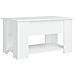 Lusso Casadino -  Tavolino Da Salotto Bianco 79x49x41 Cm In Legno Multistrato - Foto miniatura 4