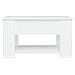 Lusso Casadino -  Tavolino Da Salotto Bianco 79x49x41 Cm In Legno Multistrato - Foto miniatura 5